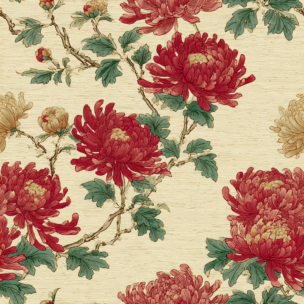 East Asian Bloom Wallpaper