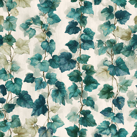 Verdigris Vines Wallpaper