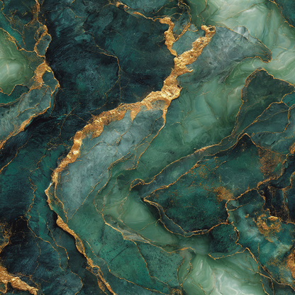 Gilded Malachite Wallpaper