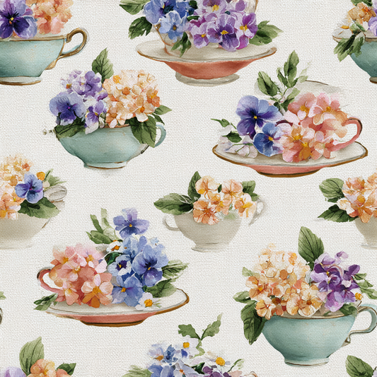 Teacup Garden Wallpaper