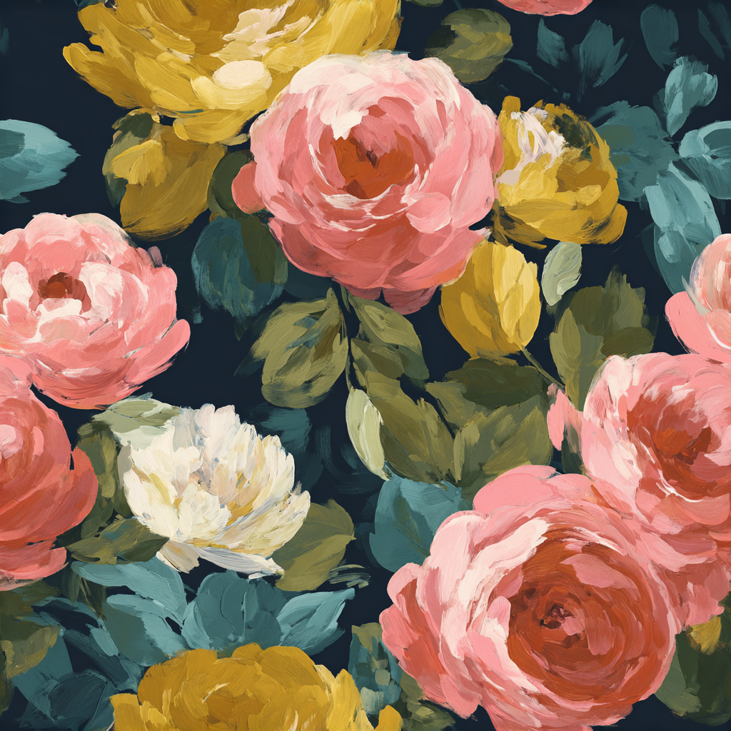 Coral Bloomscape Wallpaper