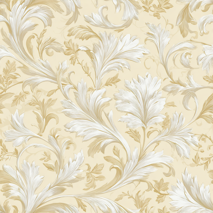 Golden Damask Wallpaper