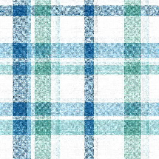 Coastal Check Wallpaper
