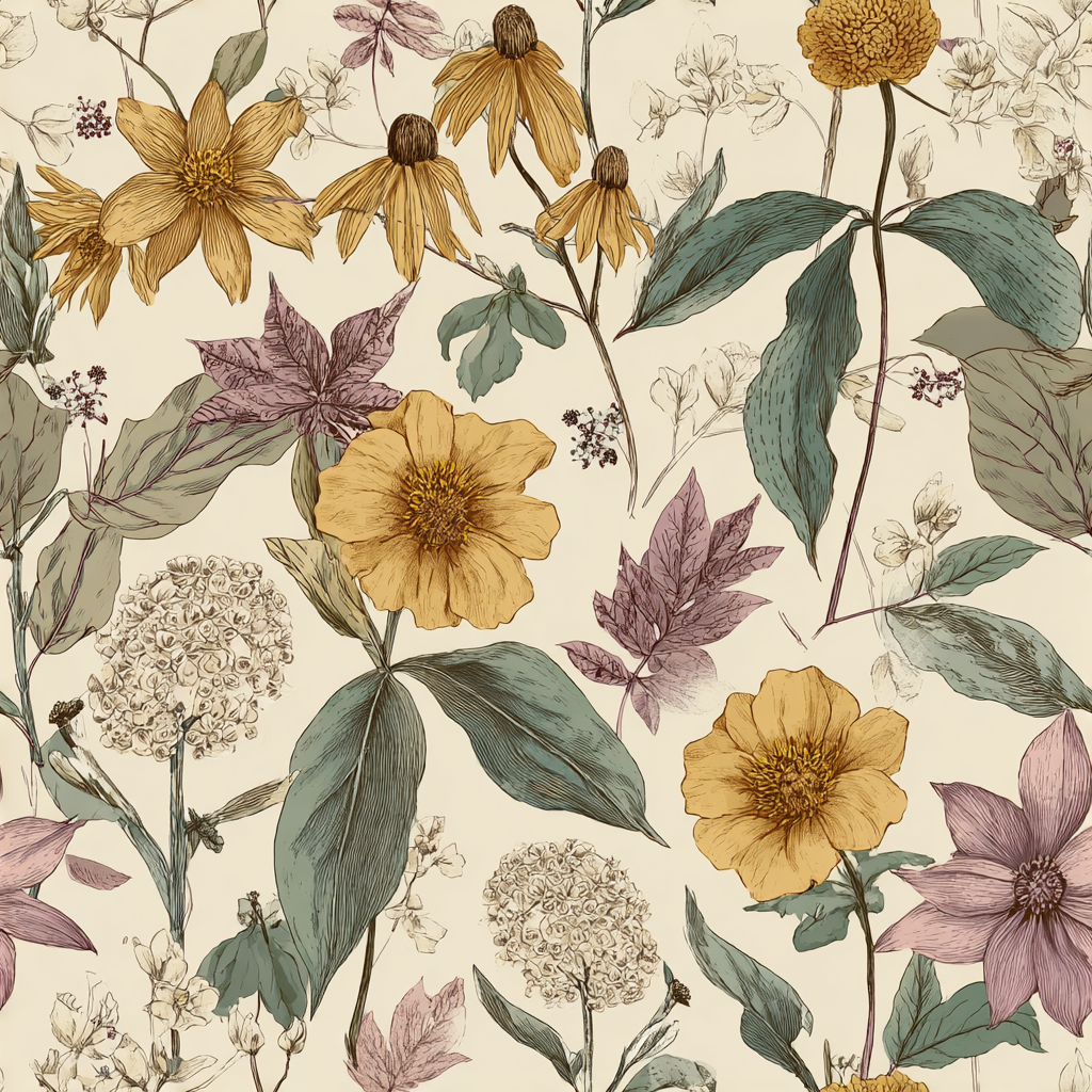 Wildflower Meadow Wallpaper