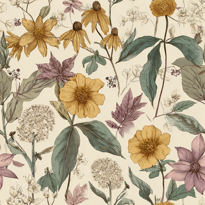 Wildflower Meadow Wallpaper