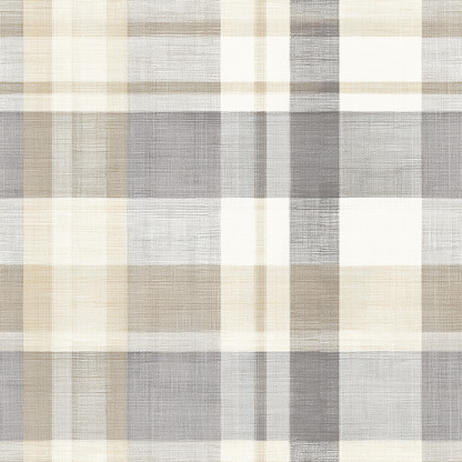 Muted Field Plaid Wallpaper