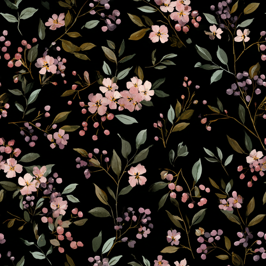 Berry Meadow Wallpaper