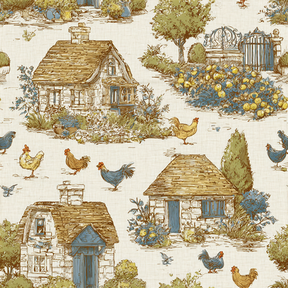 Pastoral Whimsy Wallpaper