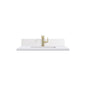 30" Single Top, Single-Hole, 3 CM White Zeus Silestone w/ Backsplash & Sink
