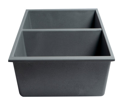 ALFI brand AB3420UM 34" Undermount Double Bowl Granite Composite Kitchen Sink