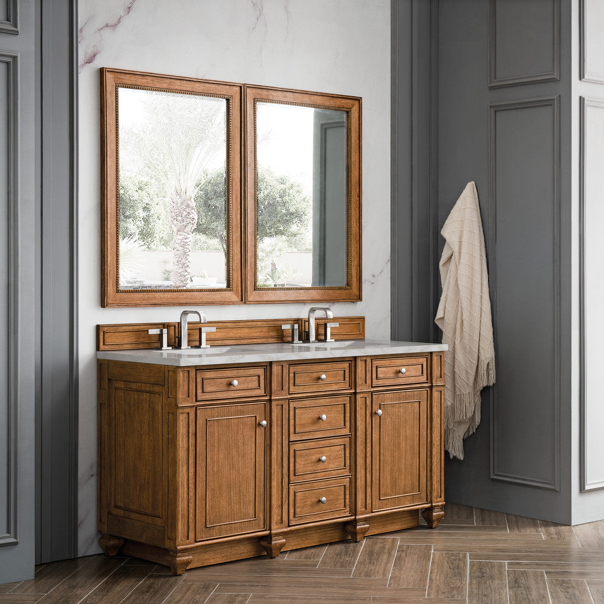 Bristol 60" Double Vanity Cabinet