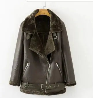 Winter Women's European Style Plus Size Thick Jacket