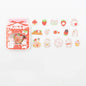 Cute Cartoon Animal & Fruit PVC Sticker Pack (45 pcs)