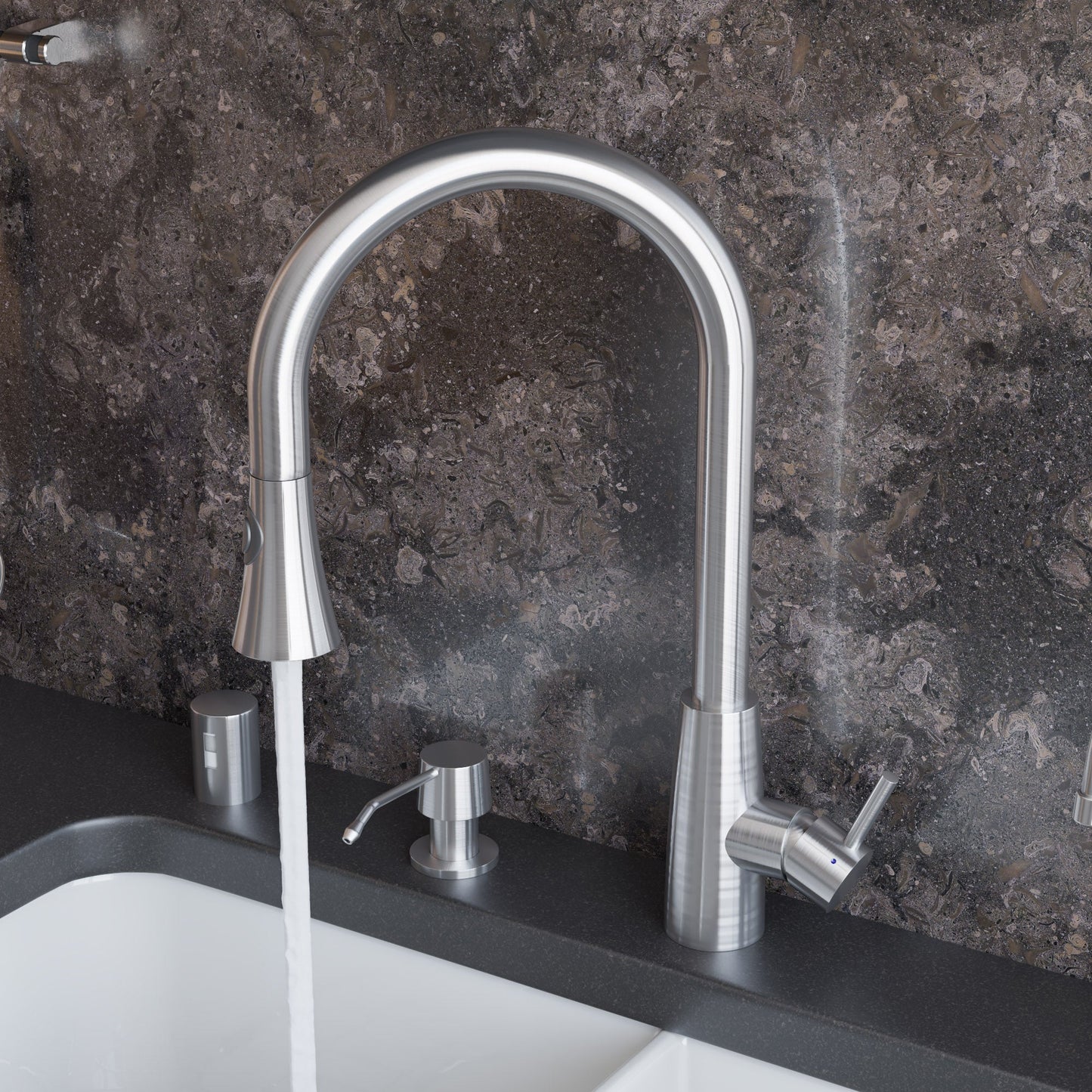 ALFI brand AB2034 Pull Down Single Hole Kitchen Faucet