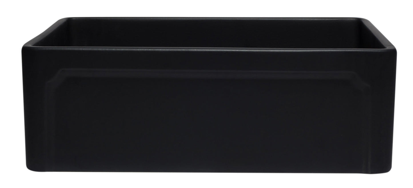 ALFI brand AB3020SB 30 inch Biscuit Reversible Single Fireclay Farmhouse Kitchen Sink