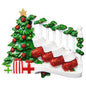 Bannister with Stockings Family of 4 Ornament