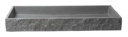 ALFI brand  ABCO39TR 39" Solid Concrete Gray Matte Trough Sink for the Bathroom