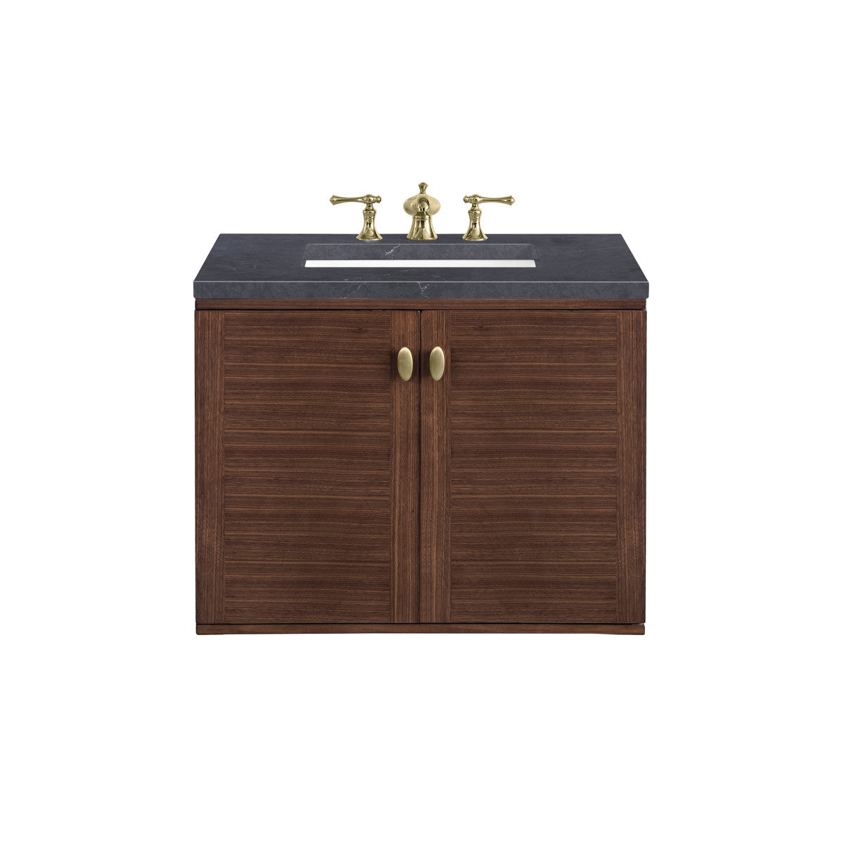 Amberly 30" Single Vanity Cabinet, Mid-Century Walnut