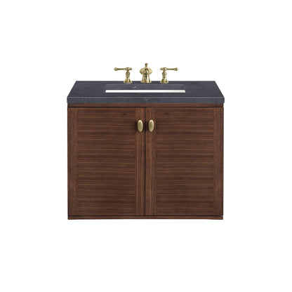 Amberly 30" Single Vanity Cabinet, Mid-Century Walnut