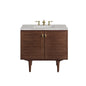 Amberly 36" Single Vanity Cabinet, Mid-Century Walnut