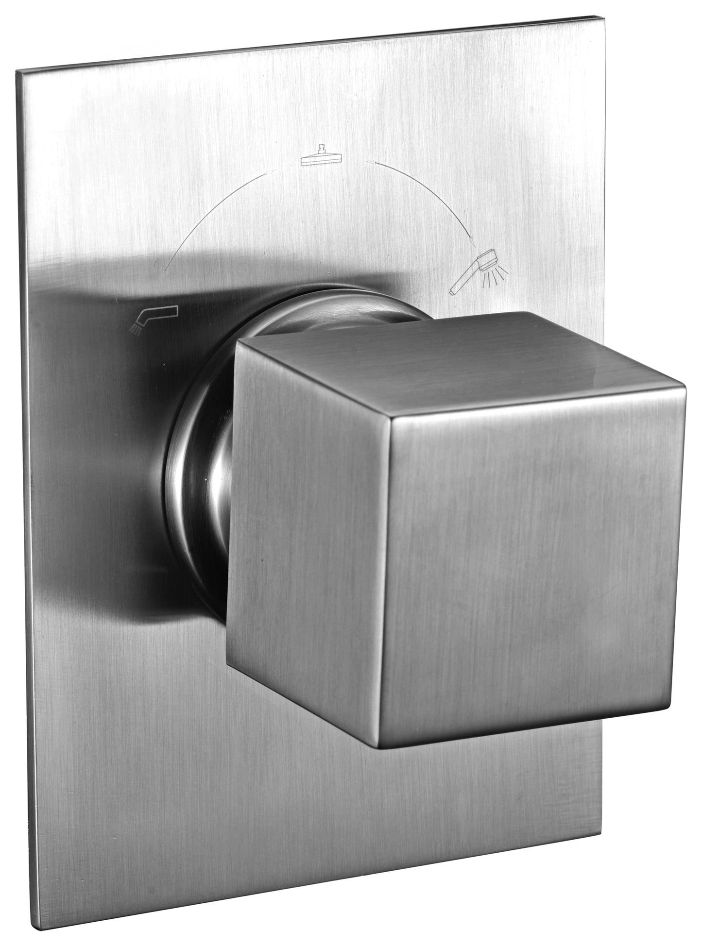 ALFI brand AB9209 Modern Square 3 Way Shower Diverter