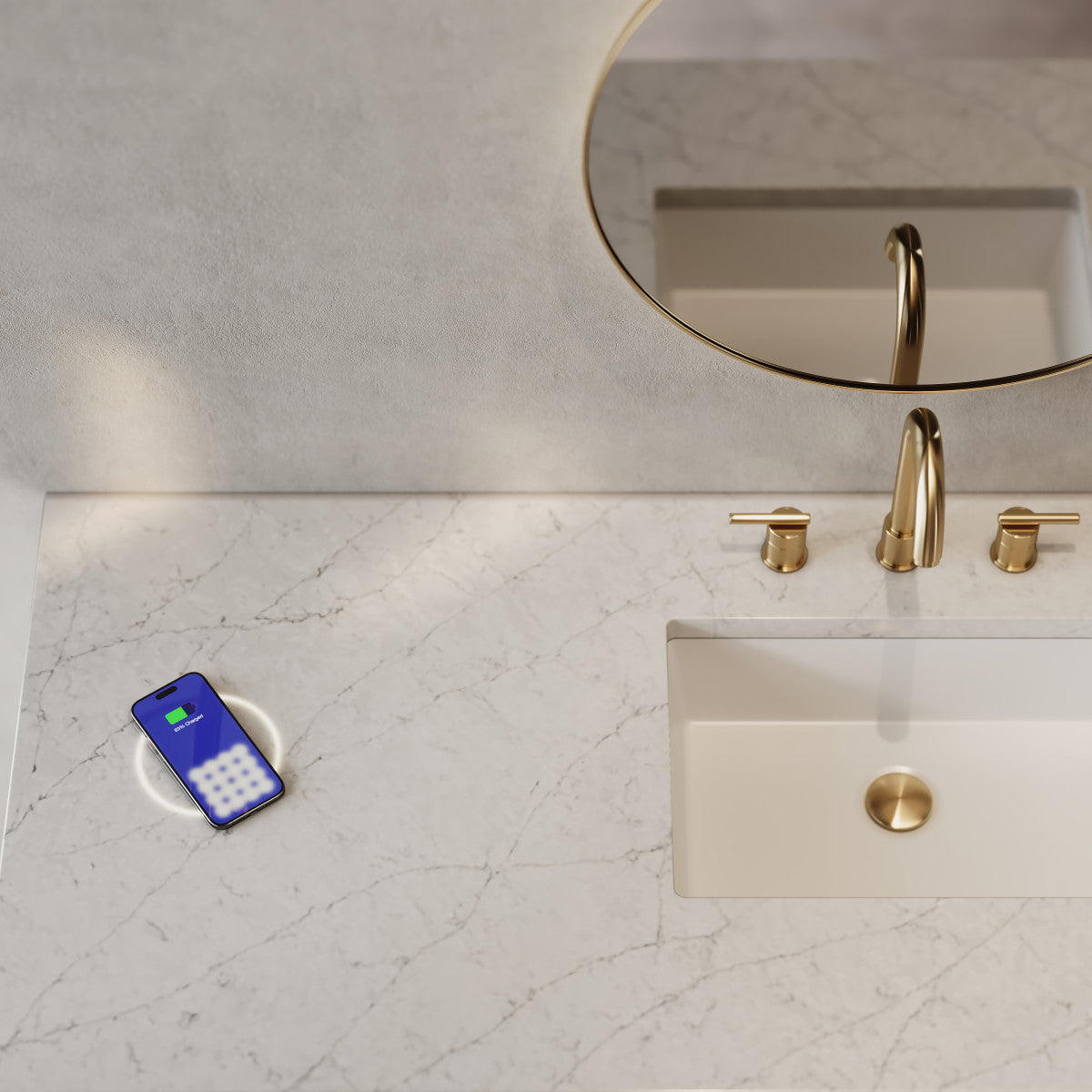 60" Single Top, 3 CM Silestone w/ Sink