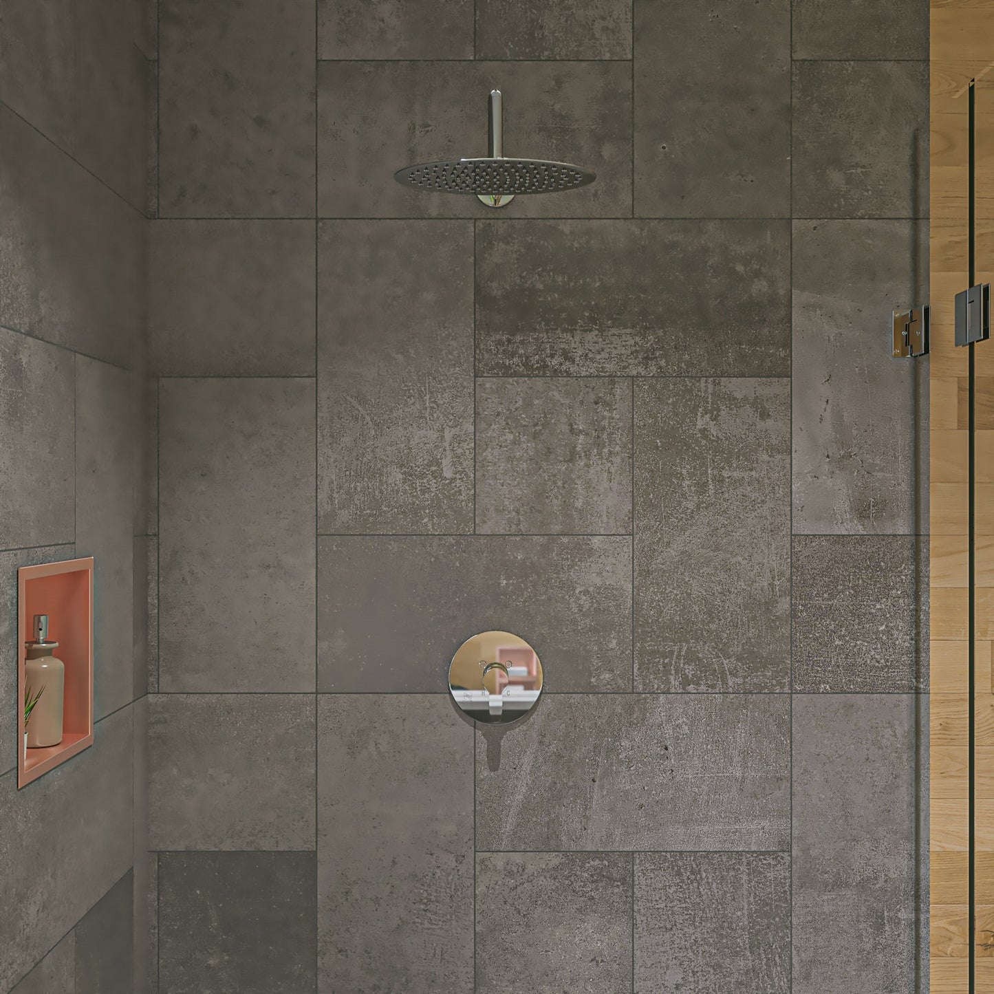 ALFI brand RAIN128 12" Oval Ultra Thin Rain Shower Head