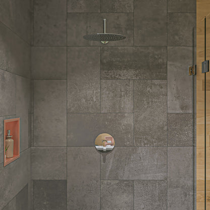 ALFI brand RAIN128 12" Oval Ultra Thin Rain Shower Head