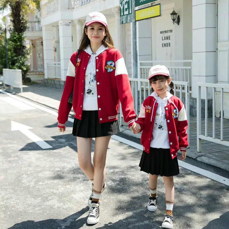 2024 New Family Matching Thick Baseball Jackets