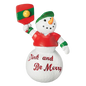 Dink And Be Merry Pickleball Snowman Ornament