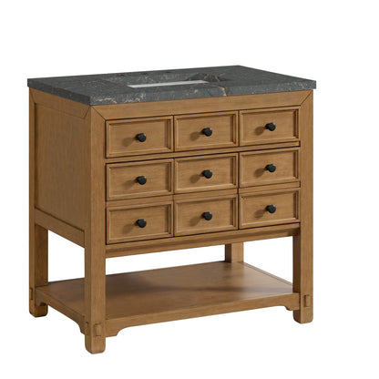 Malibu 36" Single Vanity Cabinet, Amber Birch