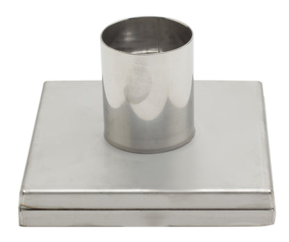 ALFI brand  ABSD55A 5" x 5" Modern Square Stainless Steel Shower Drain w/o Cover