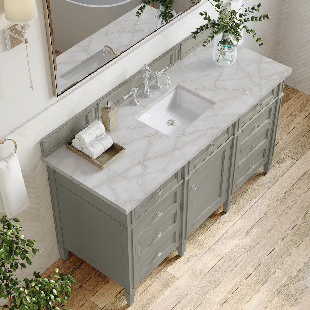Brittany 60" Single Vanity Cabinet