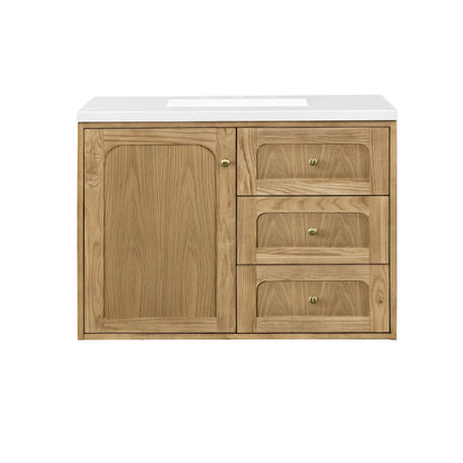 Laurent 36" Single Vanity Cabinet, Light Natural Oak