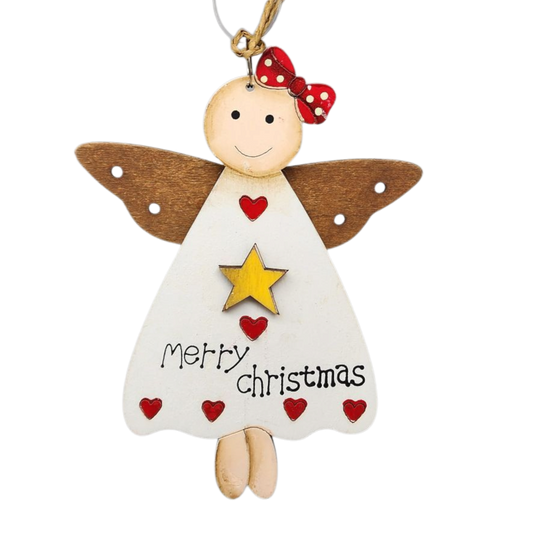 Merry Little Christmas Angel Ornament