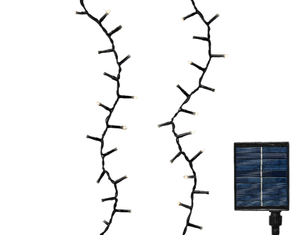 Solar String Lights - 500 LED - 8 function Twinkle - Warm White - 36 Feet Long