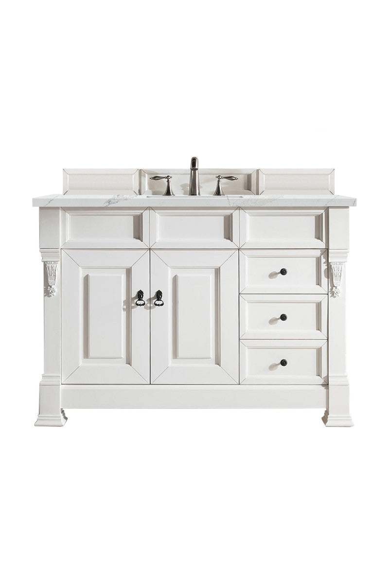 Brookfield 48" Single Vanity Cabinet, Bright White