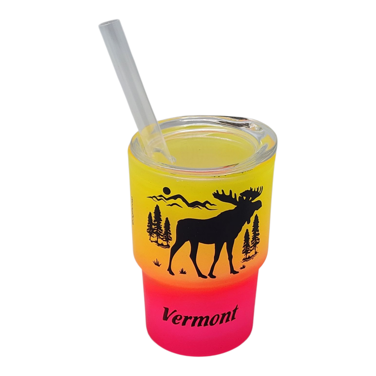 Vermont Glass Moose 2oz Shooter - Autumn Ember