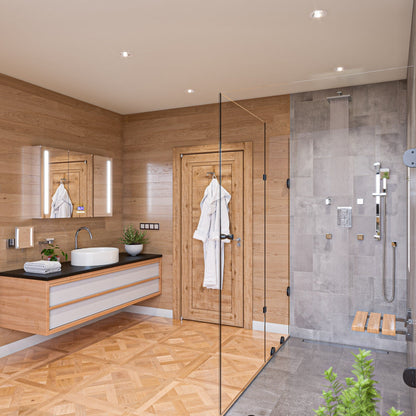 ALFI brand AB2287 3 Way Thermostatic Shower Set with Body Sprays