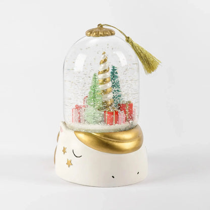 Unicorn Dome Christmas Snow Globe