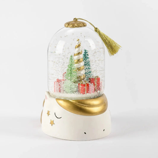 Unicorn Dome Christmas Snow Globe