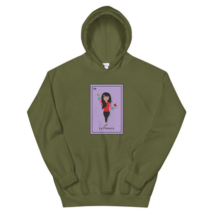 La Maestra Loteria Card Teacher Hoodie