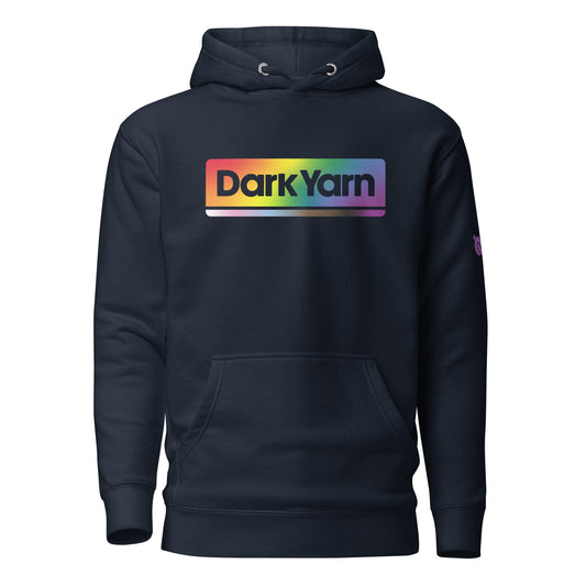 Progress Pride Dark Yarn Hoodie