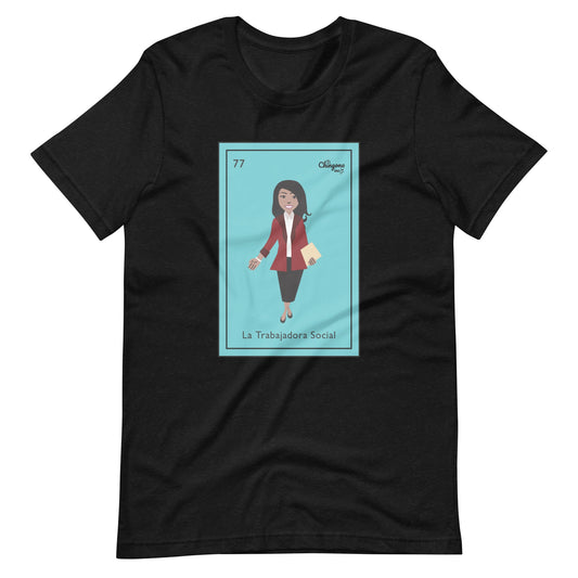 La Trabajadora Social Burgundy Suit T-Shirt