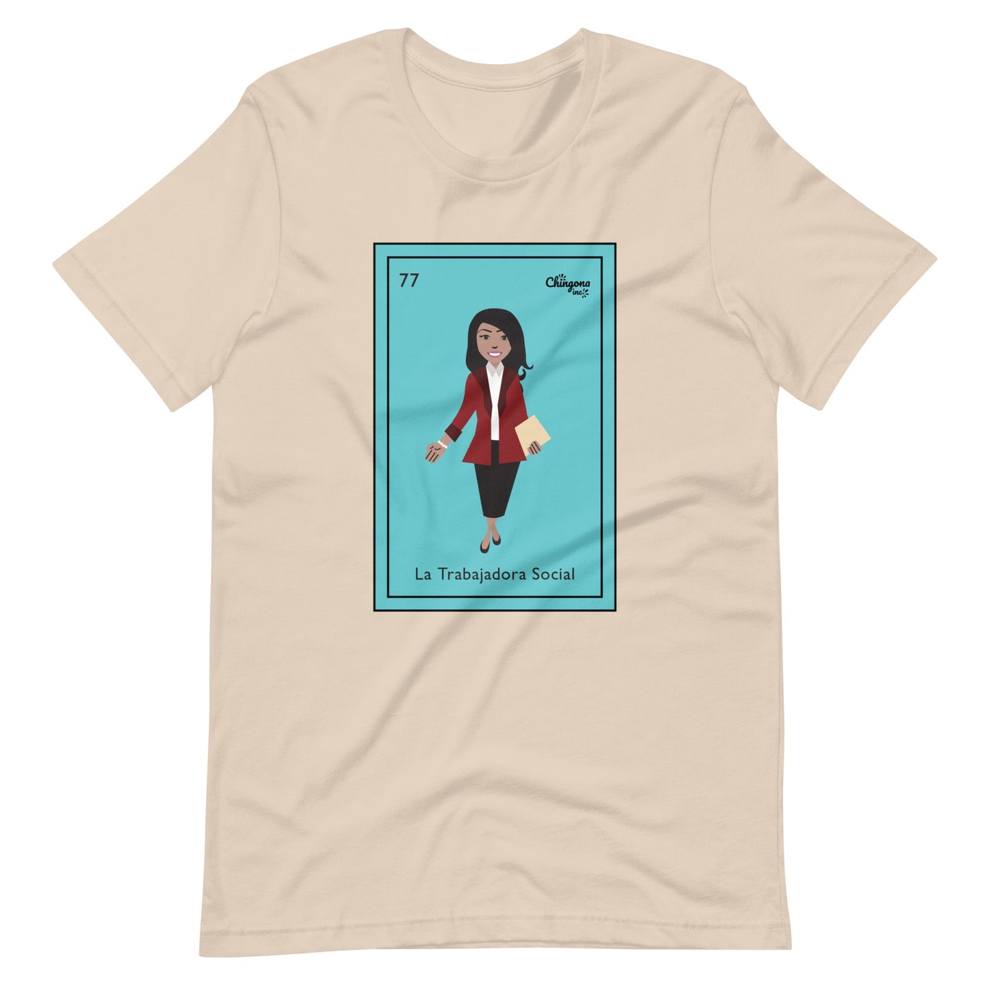 La Trabajadora Social Burgundy Suit T-Shirt