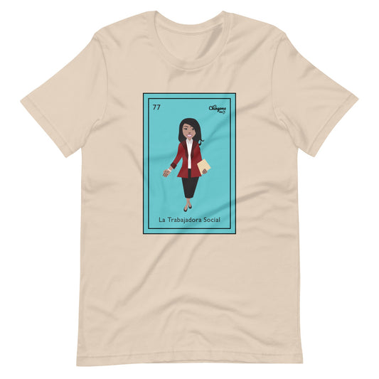 La Trabajadora Social Burgundy Suit T-Shirt