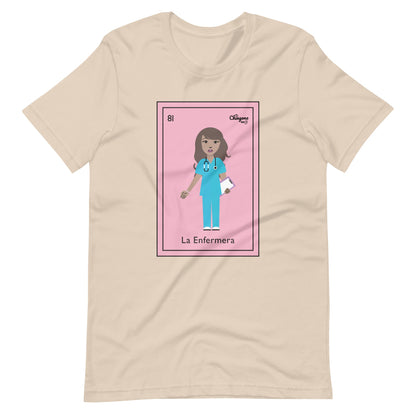 La Enfermera Mexican Loteria Card T-Shirt