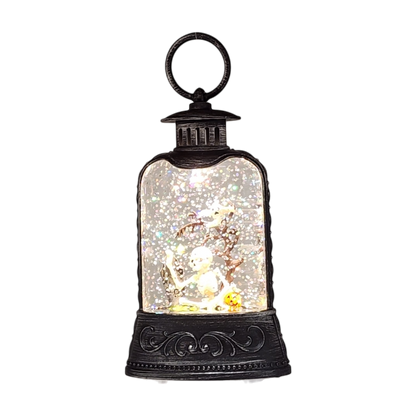 Lighted Waterglobe Lantern - Skeletons
