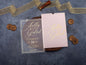 Gold Foil Printed Acrylic Wedding Invitation | Blush Pink Envelope