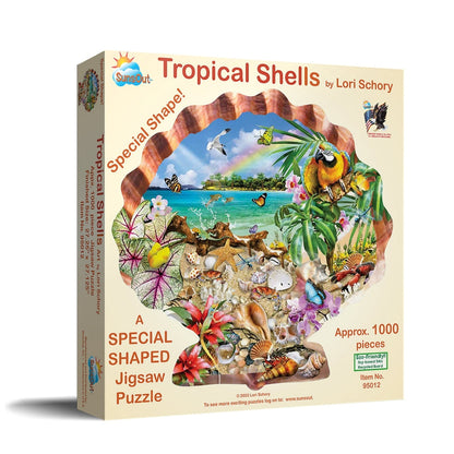 Tropical Shells Shaped Puzzle